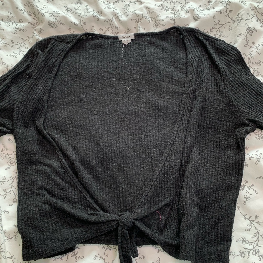 Black tie shirt